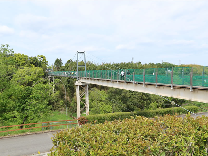 全長130ｍの吊り橋