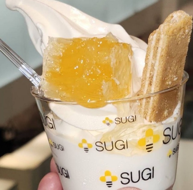 巣房蜜ソフトクリーム