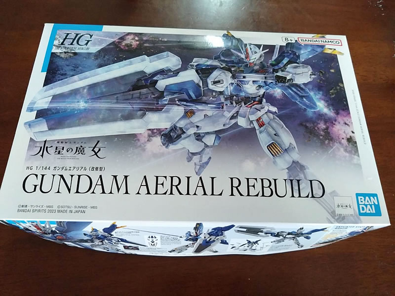 ガンダムエアリアルのブラモデルの箱の画像