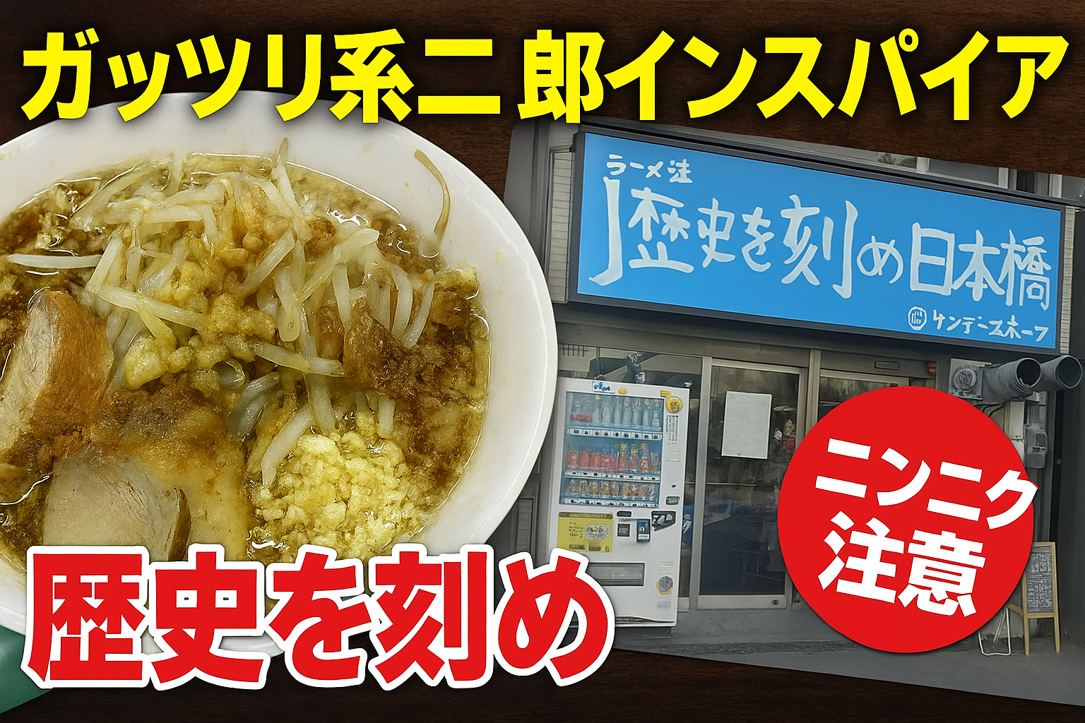 気楽に入れる！初めての二郎系ラーメン「ラーメン荘 歴史を刻め」に行ってみた！