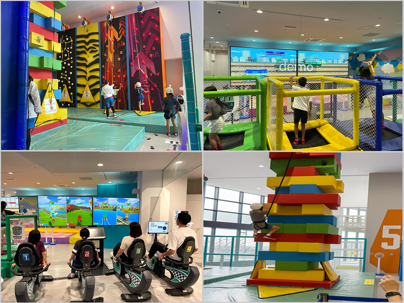 枚方 トンデミ 屋内アスレチック トランポリン クライミング 人間タワー 枚方モール