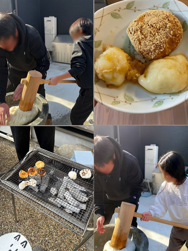 お餅つき お餅 杵 臼 日本の伝統文化 伝統行事