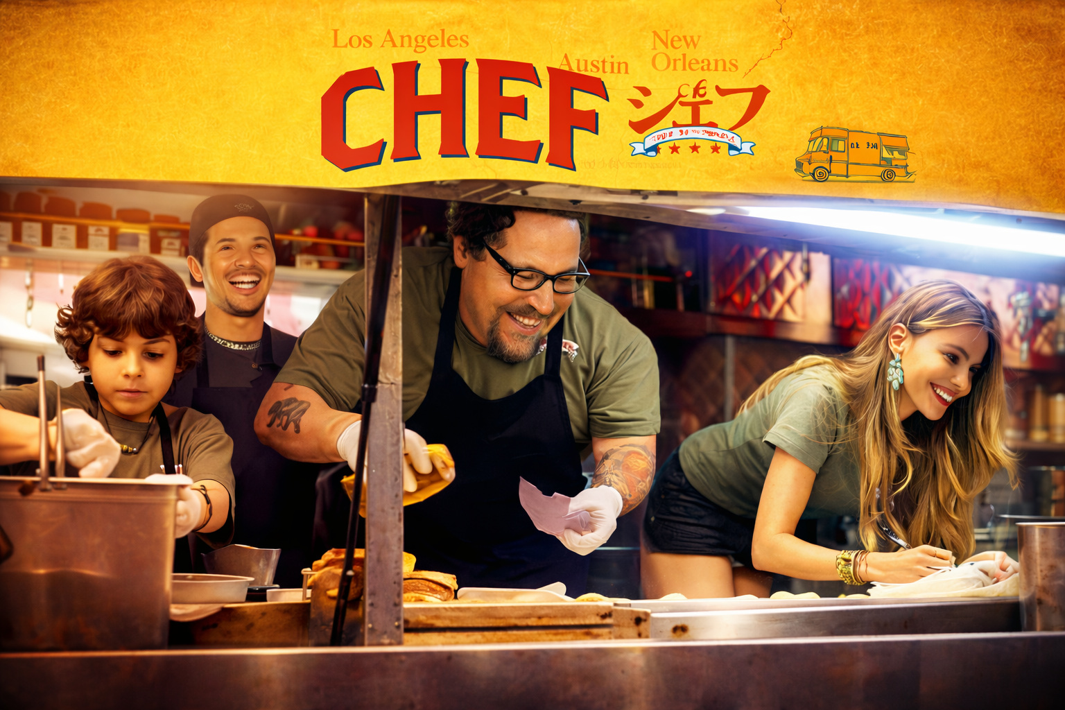 一流シェフがフードトラックで旅する映画「シェフ」