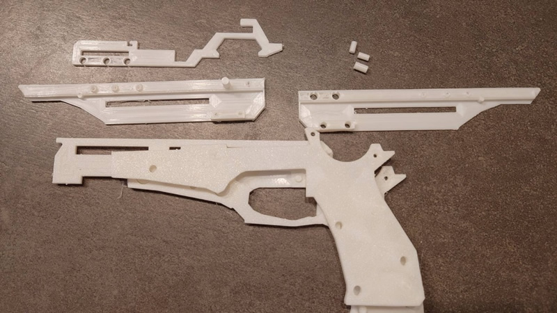 3Dプリンターで輪ゴム鉄砲を自作した