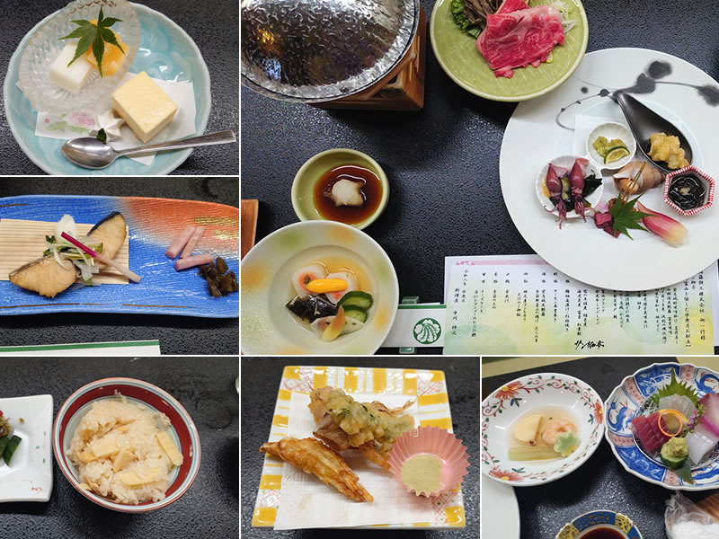 宇奈月温泉サン柳亭の晩ごはんの画像