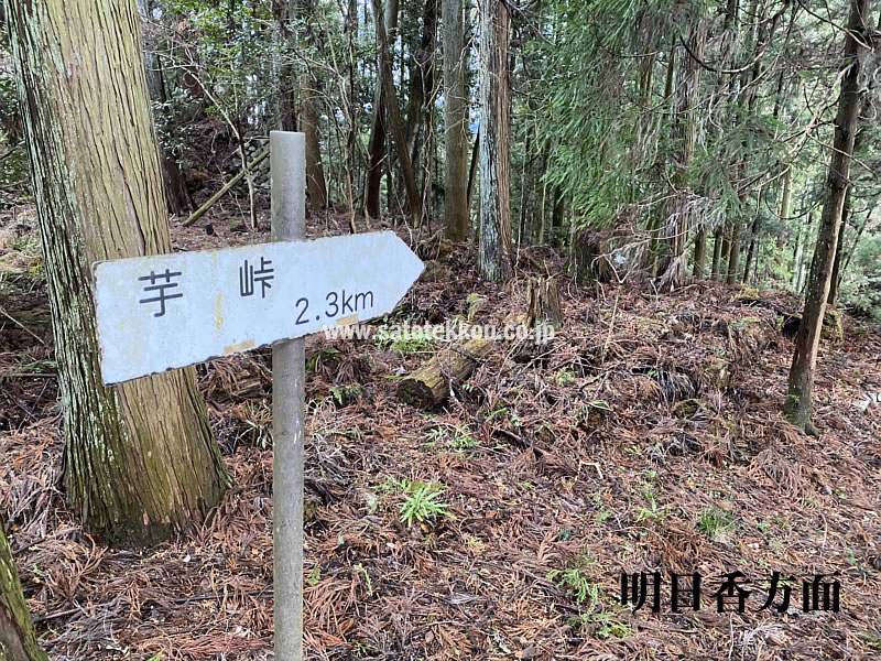 高取城跡ハイキングコースの道の画像