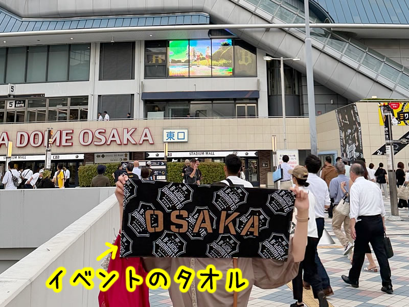 阪神タイガースTIGERS B-LUCK DYNAMITE SERIESのイベントロゴタオルの画像