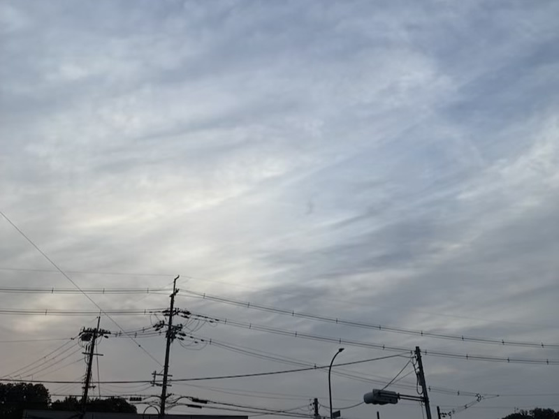 真夏の早朝。日の出前。